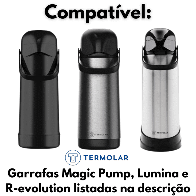 Cabeçote Bomba Pressão Garrafa Térmica Magic Pump/Lumina 1L 1,8L Termolar
