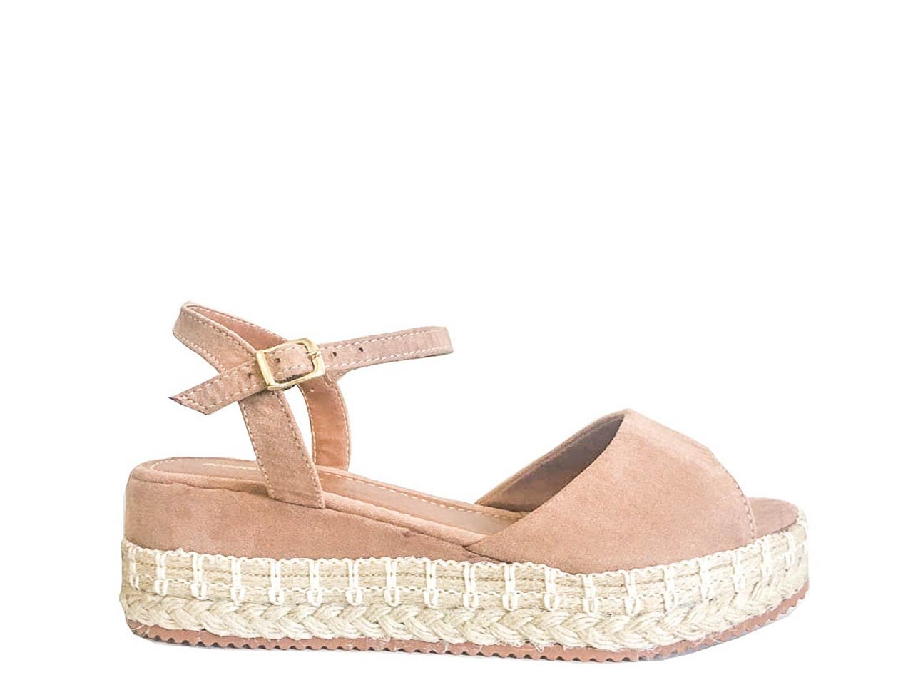 sandalia flatform salto baixo