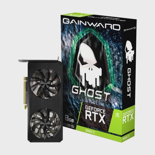 Placa de Vídeo Gainward NVIDIA GeForce RTX 3060 Ti Ghost, LHR, 8GB, GDDR6, 256Bit, DLSS, Ray Tracing, NE6306T019P2-190AB - V1
