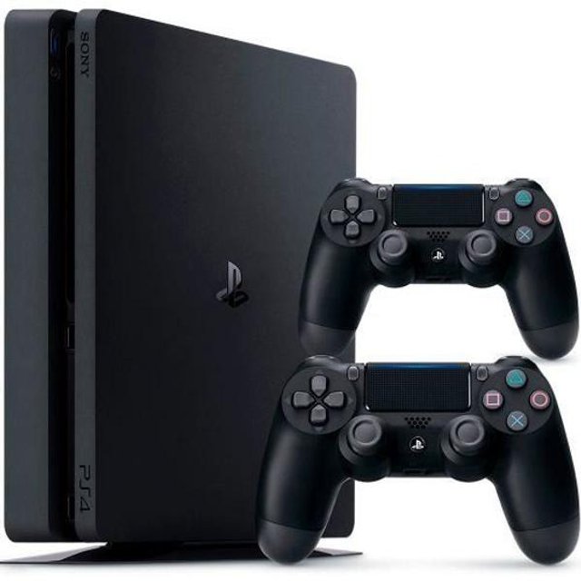 Console Ps4 Slim 1tb Console Playstation 4 + 2 Controles + 2 Jogos