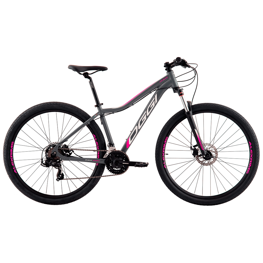 Bicicleta Oggi Bike Float Sport 2021 Aro 29 Susp. Dianteira 21 Marchas - Preto/rosa