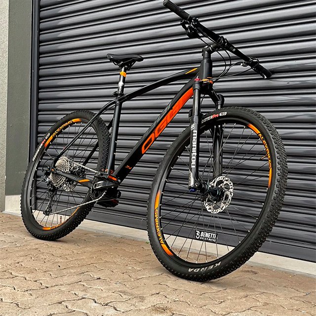 Bicicleta Seminova Oggi Big Wheel 7.4 Preto|Laranja 2020