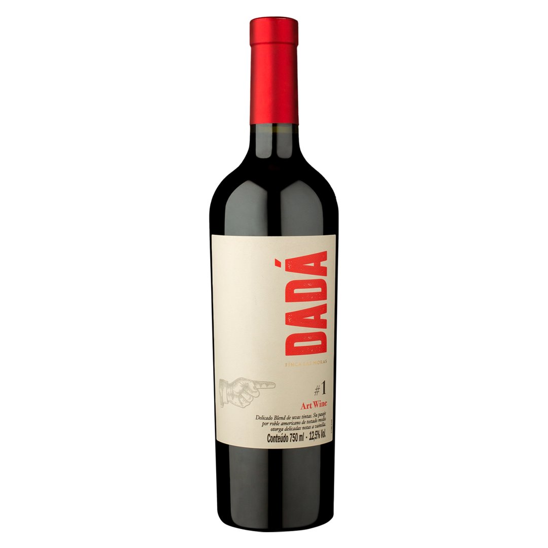 Vinho Finca Las Moras Tinto Meio Seco Argentina Dadá Nº1 Art Wine Bonarda, Malbec 750ml
