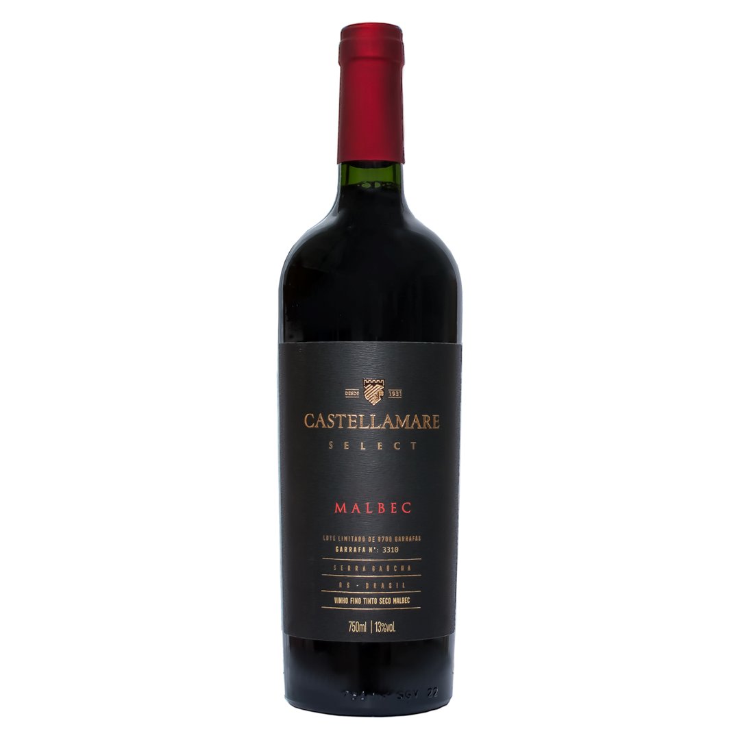 Vinho Castellamare Tinto Seco Brasil Select Malbec 750ml