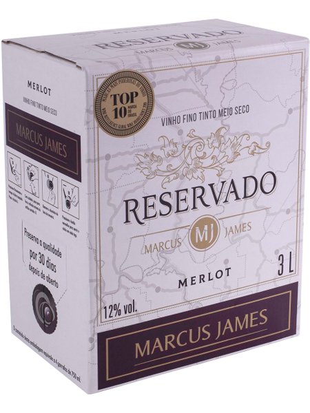 Marcus James Reservado Merlot Demi-Sec Bag-in-Box 3000 mL