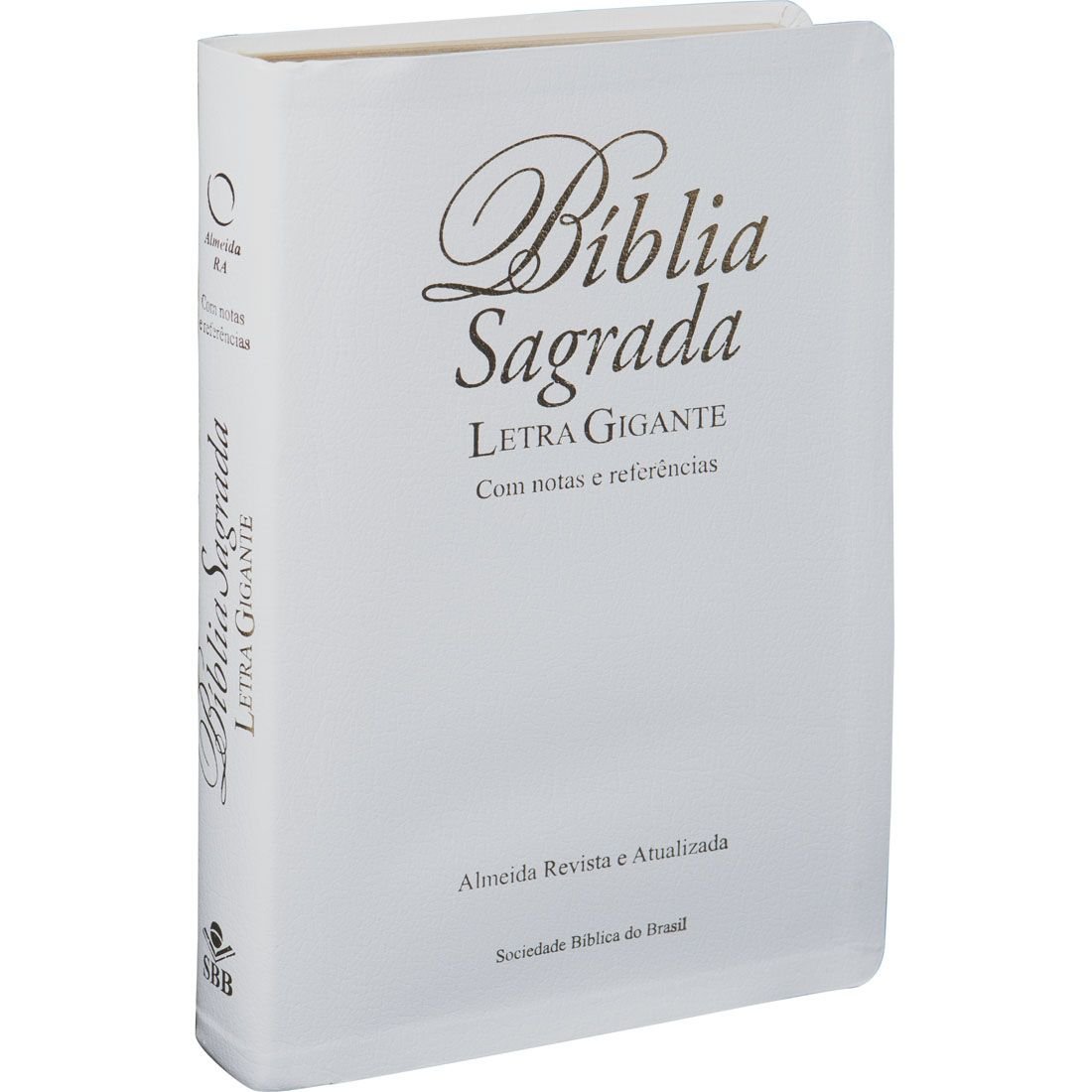 Bíblia Sagrada Letra Gigante com índice e zíper - Couro sintético Preto:  Almeida Revista e Atualizada (ARA)