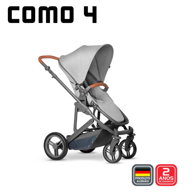 Conjunto Carrinho Como 4 c/ Moisés + Bebê Conforto e Bolsa Abc Design