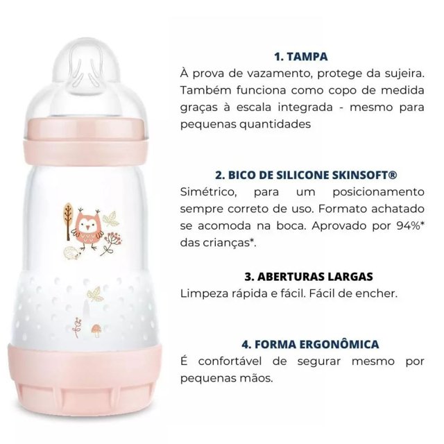 Mamadeira Easy Start First Bottle Mam 260ml
