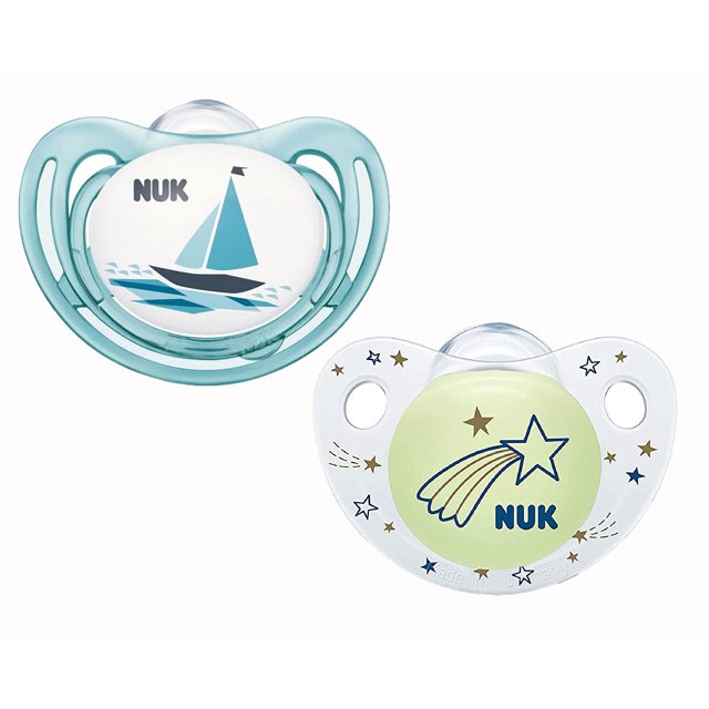 NUK Star Night & Day - Chupetes para bebé (18 a 36 meses), verde :  : Bebé