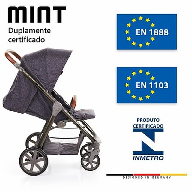 Carrinho de Bebê Travel System Mint e Bebê Conforto Abc Design