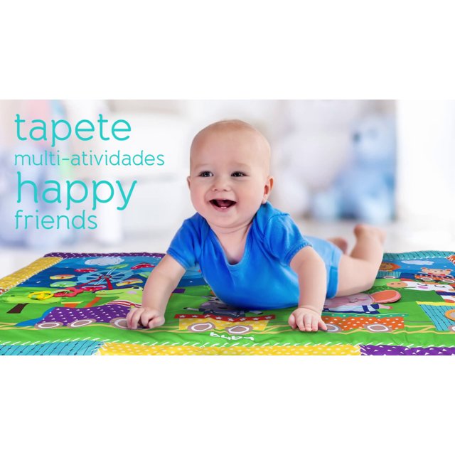 Tapete Infantil Térmico Dupla Face Happy Friends Buba