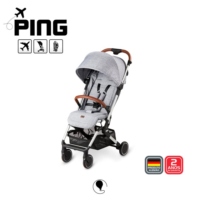 Carrinho De Bebê Ping Graphite Grey Abc Design