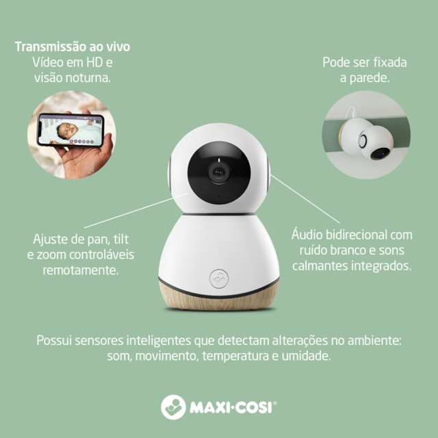 Kit Linha Conectada Maxi Cosi Umidificador, Babá E Luminária