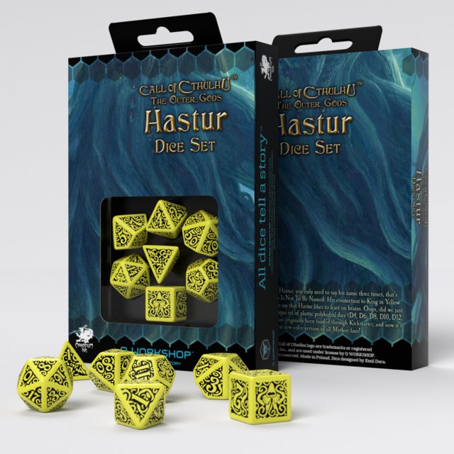 Q-Workshop Cthulhu Würfel Set – 7-teilig, The Outer Gods Azathoth Edition