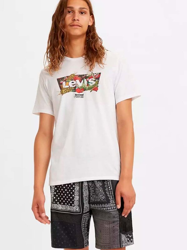 camiseta levis estampada