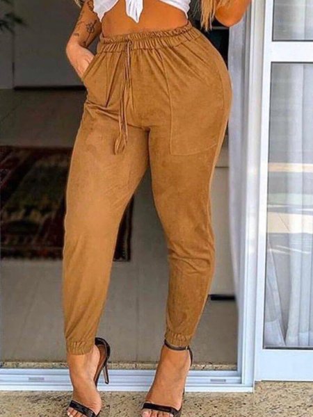 Calça Jogger de Suede Encanto da Mulher - Main Image