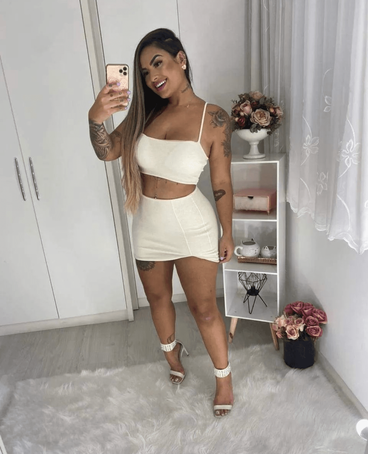 Saia de lurex 2024 curta