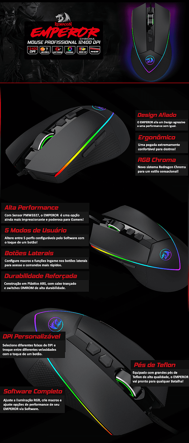 MOUSE REDRAGON LULUCA L703 - Redragon Store