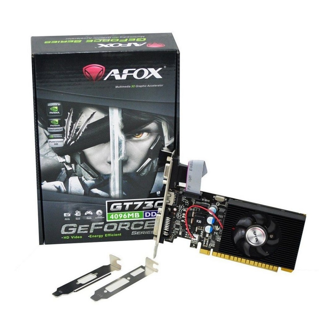 Placa de Vídeo Afox NVIDIA GeForce GT730, 4GB, DDR3 - AF730-4096D3L5