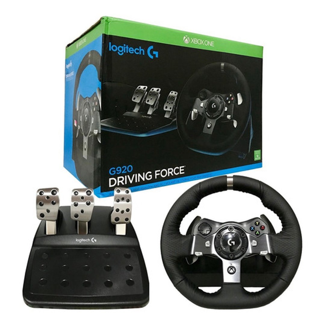 Volante Logitech G920 Driving Force Compatível com Xbox One, PC e MAC  941-000122