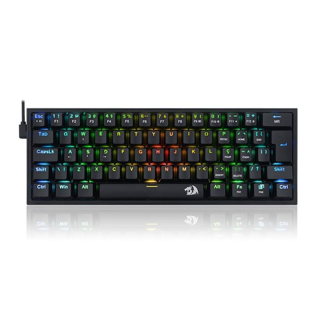 TECLADO MECANICO GAMER FIZZ RGB PRETO SWITCH BROWN - K617-RGB-B (PT ...