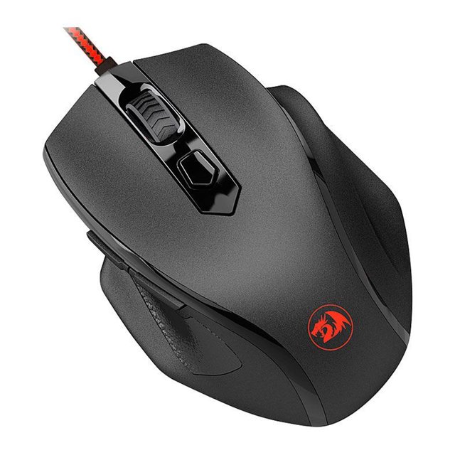 MOUSE GAMER REDRAGON BRANCOALA, RGB, 7200DPI, 6 BOTOES, PRETO, B703