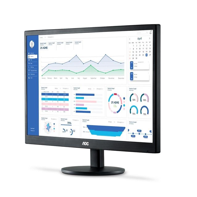 MONITOR AOC 23,6 LED FULL HD M2470SWH2 / WVA / HDMI / VESA, M2470SWH2