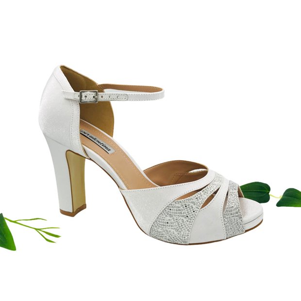 Sapato de Noiva e Festa Scarpin - Eden Prata - Santa Scarpa