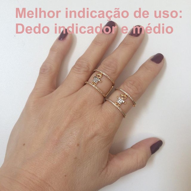 Anel Menina com Microzircônias