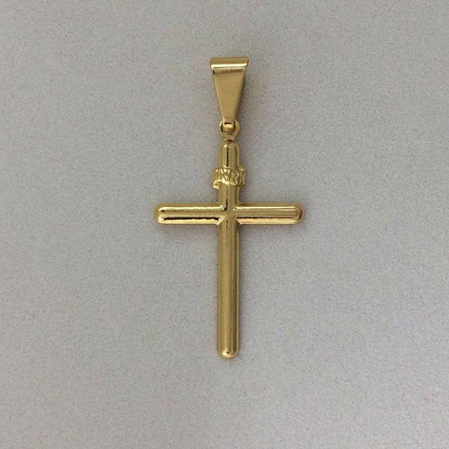 pingente crucifixo enri 2084 - 2,5cm x 1,7cm