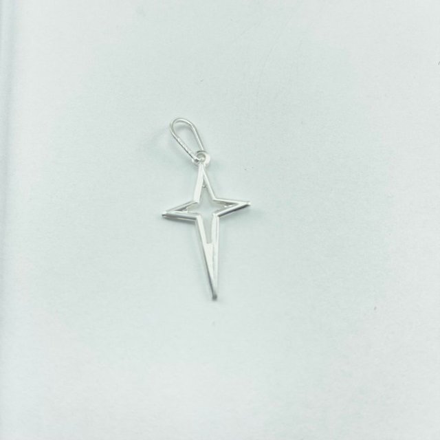 pingente cruz estrela - 7060