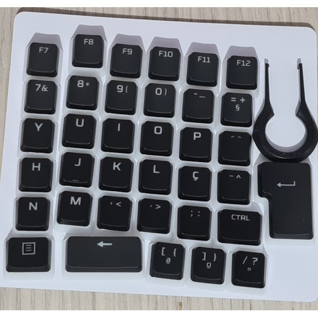 Capas Para Teclas Hyperx Pudding Keycaps Preto ABNT2 PTBR Gamenow Store
