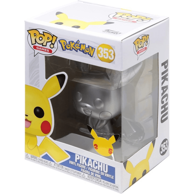 Pop! Pokemon - Pikachu Prata/metalico #353