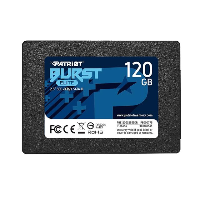 SSD Patriot Burst 120gb Sata Ill Leitura 450mb/s Gravação 320mb/s