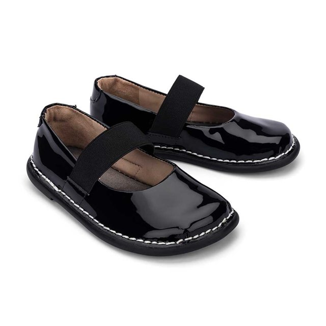 Sapato Infantil em Couro Ballet Customizado Petit Cheval Sapatos