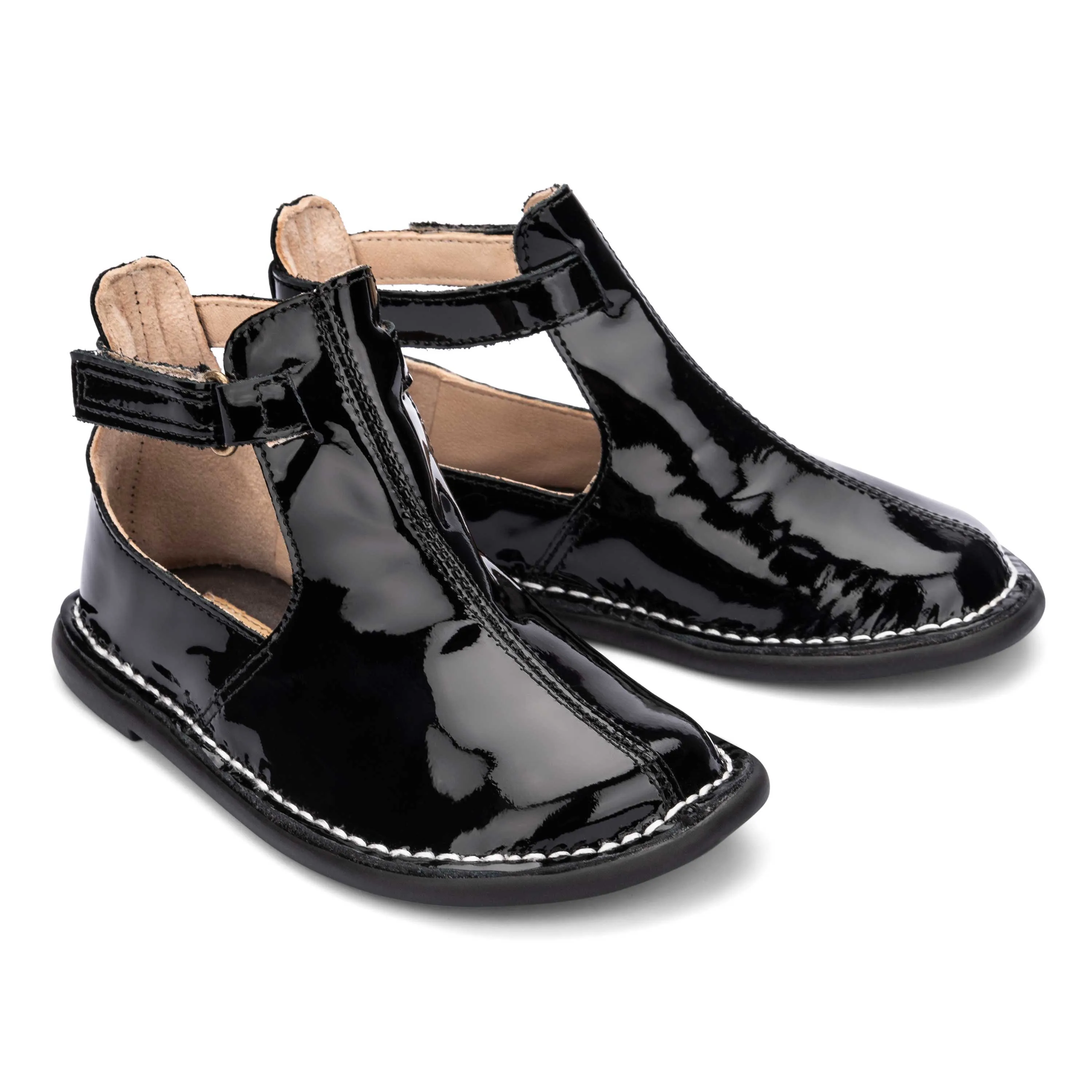 Bota Infantil Feminina e Masculina Em Couro Petit Cheval Meia-Lua