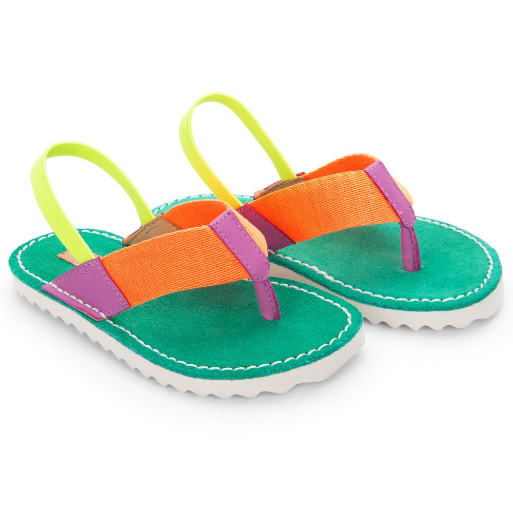 Chinelo Infantil de Couro Antiderrapante Petit Cheval Picolé | Petit Cheval  Sapatos Infantis em Couro