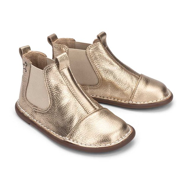 Bota Infantil em Couro e Elástico Modelo Exclusivo Petit Cheval