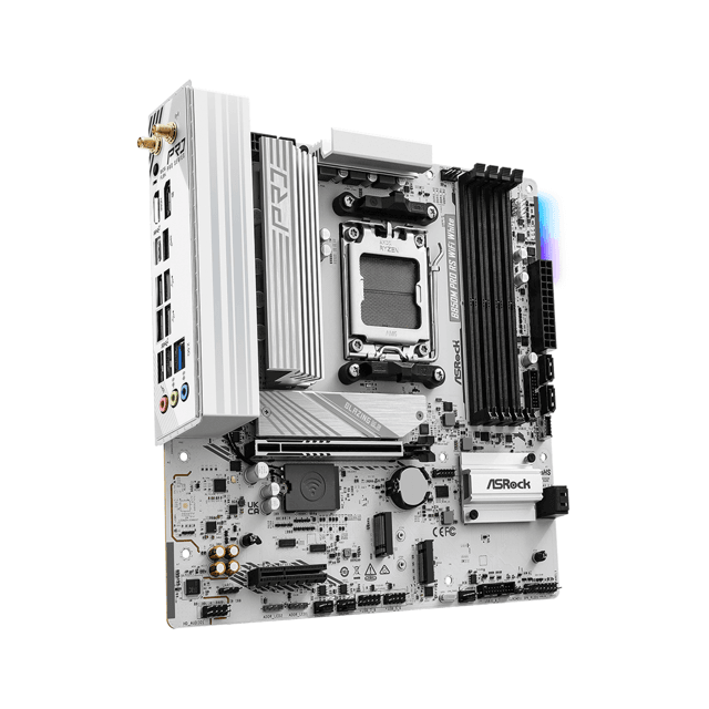PLACA-MÃE ASROCK B850M PRO RS WIFI6 AM5 DDR5 MATX - BRANCA | Smart Info ...
