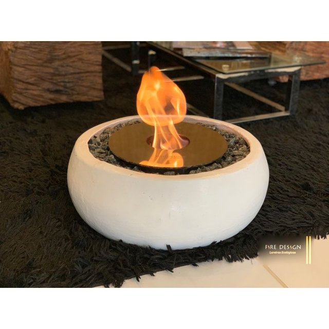 Fire Pit Rf Branco Design Brasil, What To Fill A Fire Pit With