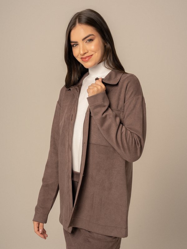 Casaco Suede Twill Daiane