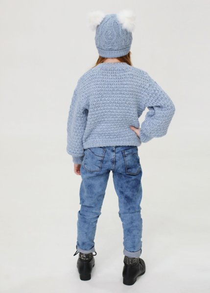 Calça Jeans Infantil Com Tornozelo Amarrado 193