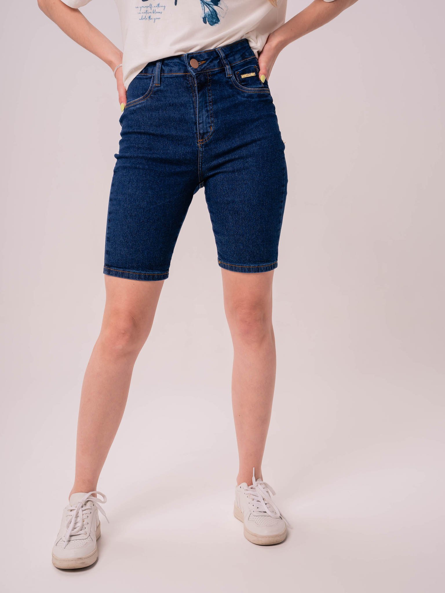 Bermuda Jeans Feminina