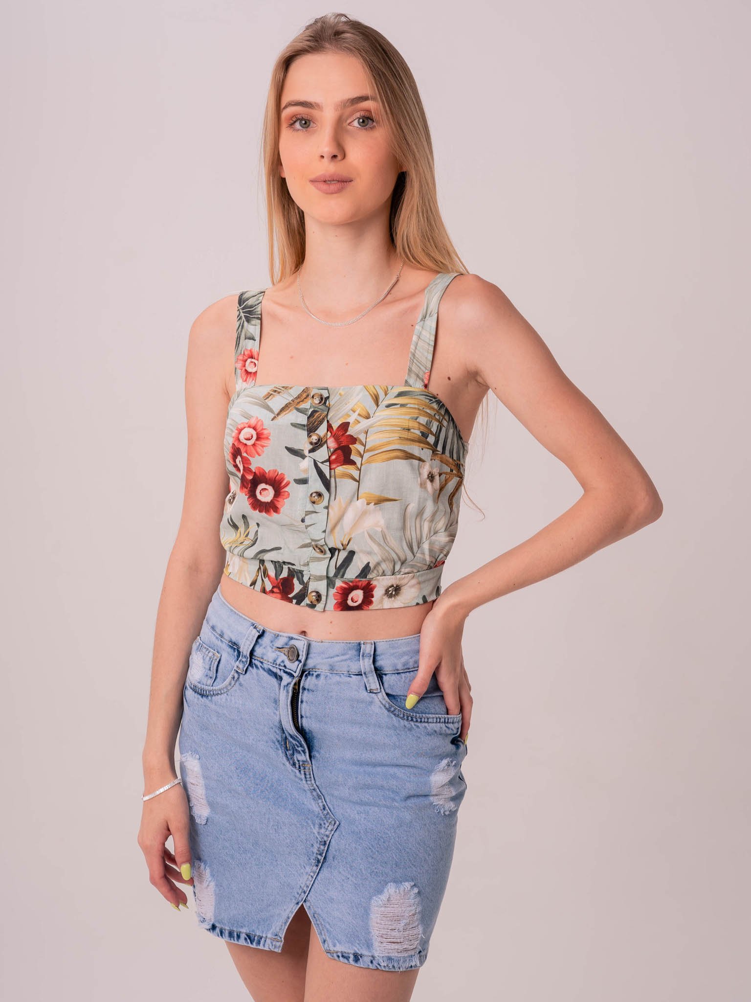 Regata Feminina Cropped Daiane