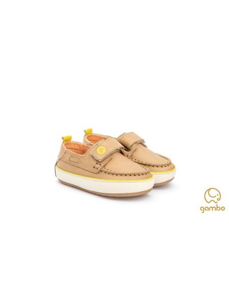 Sapato Infantil Gambo Couro Oliva - Shopping do Calçado