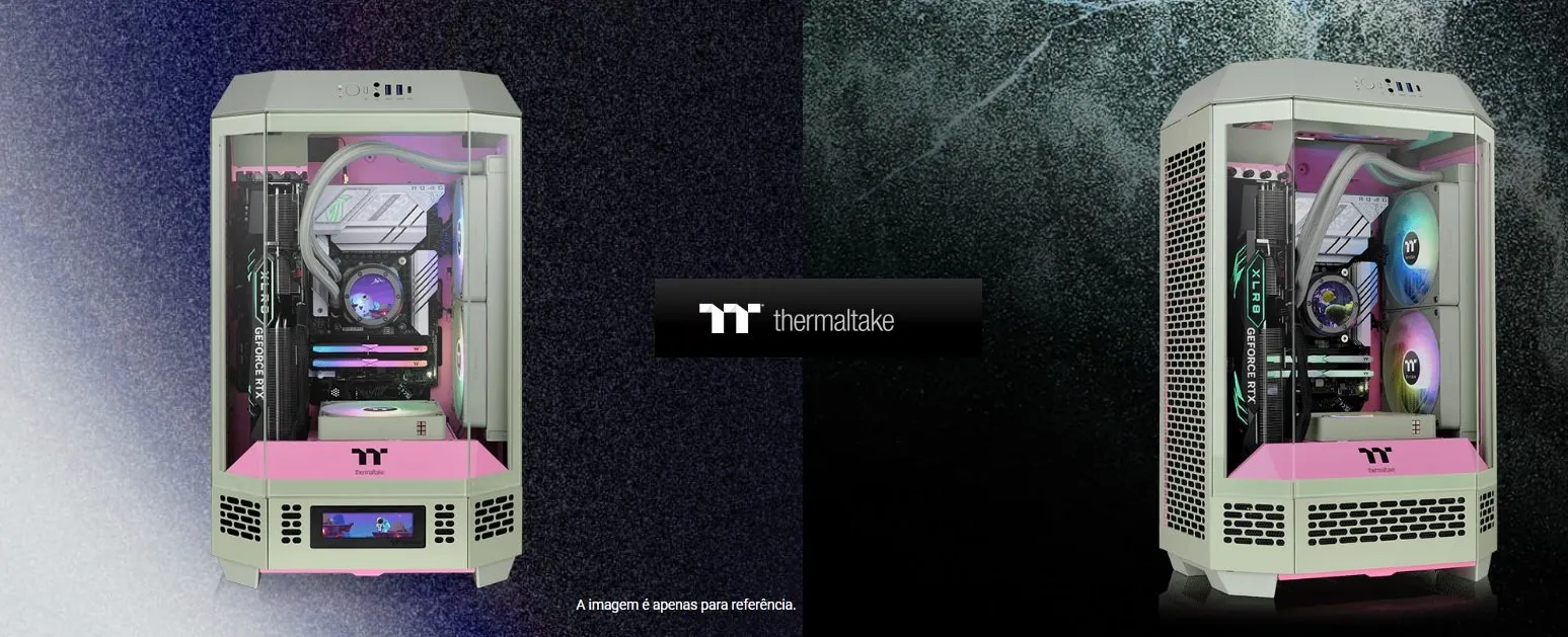 Gabinete Gamer Thermaltake The Tower 300 ,Matcha Plum, Micro Tower