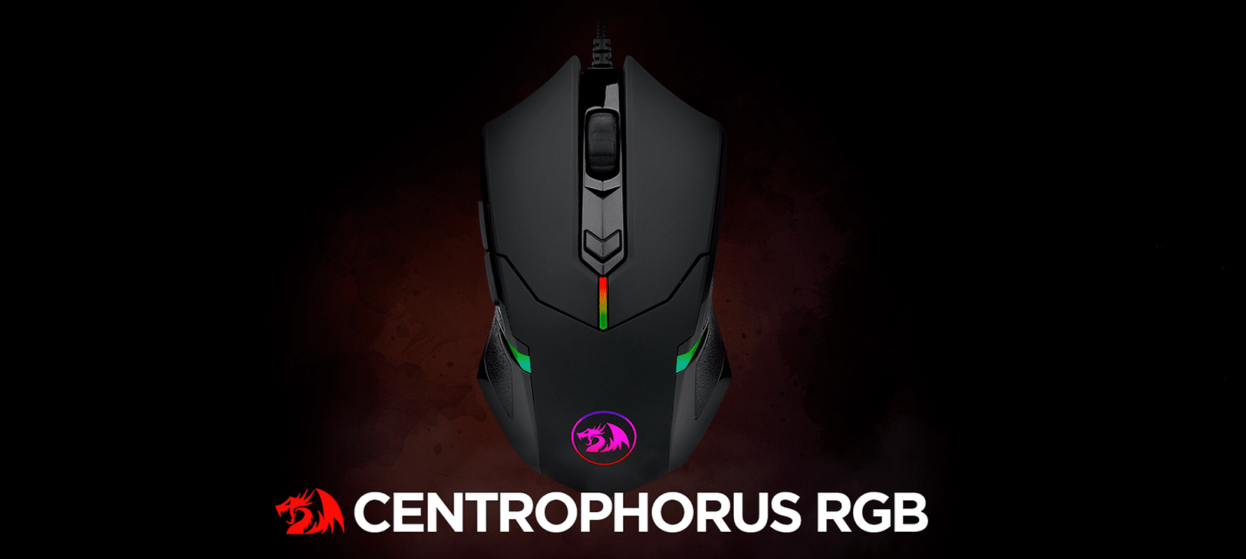 Mouse Gamer Redragon Centrophorus 2 7200DPI 6 Botões RGB Black M601RGB ...