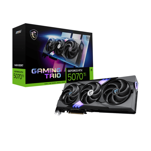 Alligator Shop Placa de Video MSI NVIDIA GeForce RTX 5070 TI Gaming Trio OC Plus 16GB GDDR7 256 Bit image