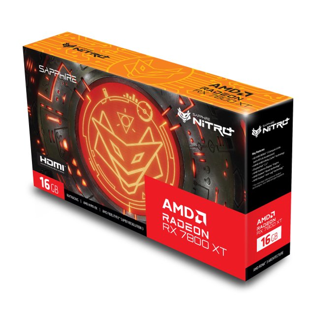 Placa de Vídeo Sapphire  AMD Radeon RX 7800 XT Nitro+ 16GB GDDR6 FSR Ray Tracing 11330-01-20G