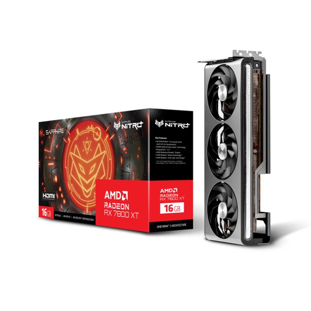 Placa de Vídeo Sapphire  AMD Radeon RX 7800 XT Nitro+ 16GB GDDR6 FSR Ray Tracing 11330-01-20G